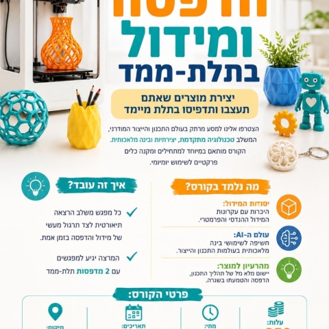 דרוש/ה - ניהול בית מלאכה קהילתי לנוער בסיכון
